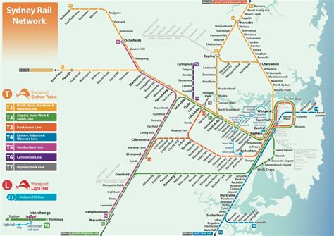 Transit Maps: Unofficial Map: Sydney Rail Network (Trains and Light Rail) by Ben Luke