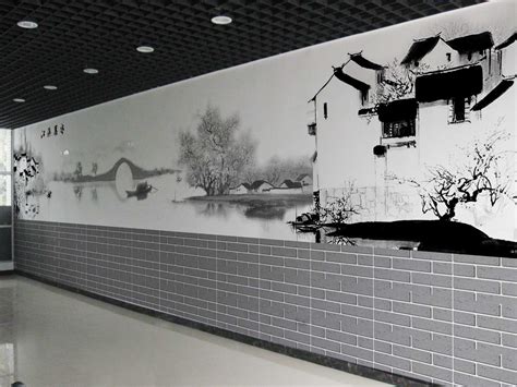 外墙中国风墙绘设计|插画|新锐潮流插画|屋里屋外艺术设计 - 原创作品 - 站酷 (ZCOOL)