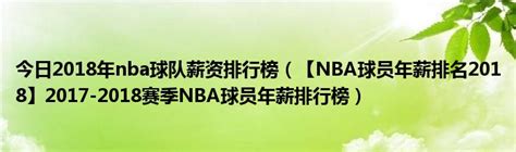 nba球员年薪排名2015-2016-