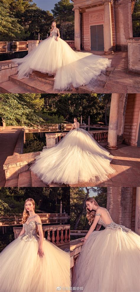 童话里的超大拖尾婚纱来自奥地利婚纱品牌Julia Kontogruni 2020