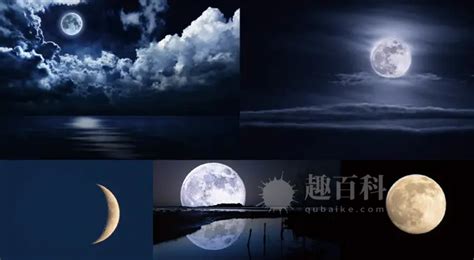 月亮的变化规律和图片 以月为周期循环变化(8个变化形态) - 知识盒子