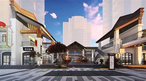 滁州某地商业街全套CAD设计方案简图_商业建筑_土木在线