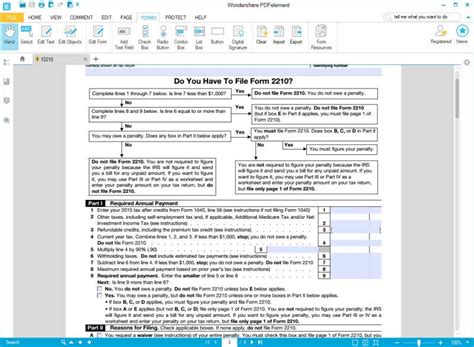 Formulário 2210 do IRS - Preencher com o melhor preenchedor de formulá