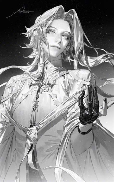 漫画人物白夜图片