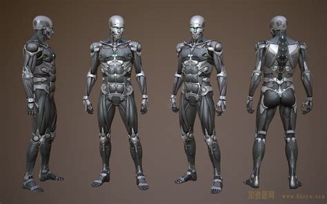 次世代cyborg改造机械人 生化电子人模型- 3D资源网-国内最丰富的3D模型资源分享交流平台