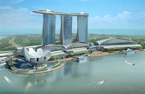 新加坡地标酒店：滨海湾金沙酒店景观图赏析 - 清馨园林
