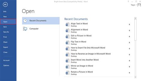 Word 2016: Getting Started with Word - Full Page