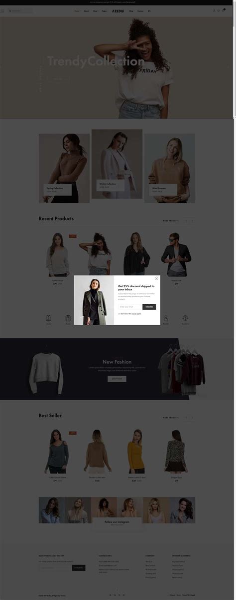 服装网页设计源代码，简约的服装电子商务网站设计-17素材网
