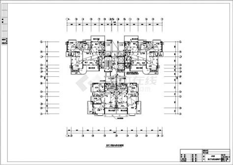 某住宅小区18层住宅楼电气CAD完整设计构造施工图_土木在线