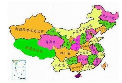 中国6大行政区分布图_百度知道