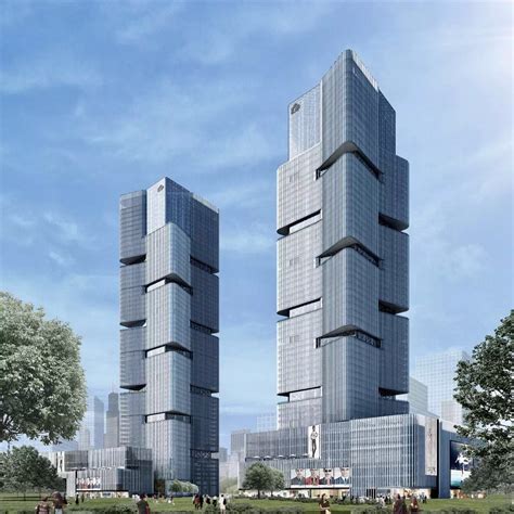 商都郑州的城市天际线郑州绿地中心使用兴发铝材