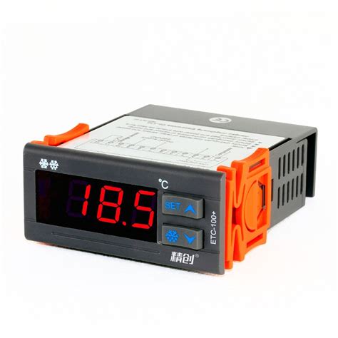 精创温控器ETC-100+温度控制器制冷制热密码锁功能_通用型温控器_温控器_精创商城
