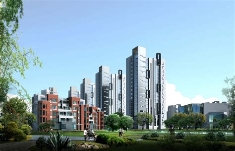 杭州项目3dmax 模型下载-光辉城市