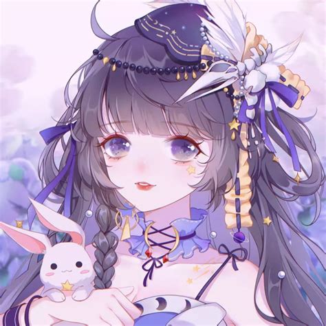 三人古风动漫头像女生