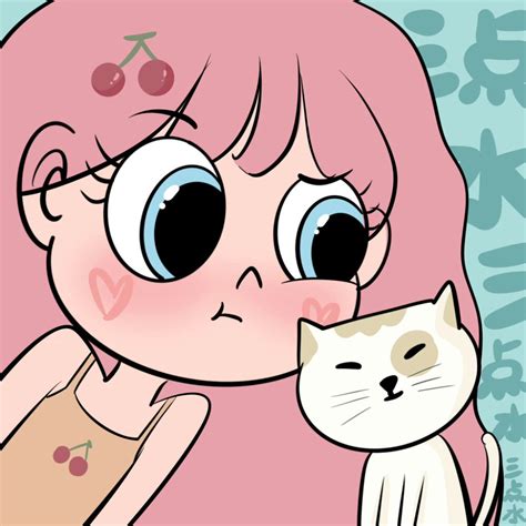 甜美女生卡通头像女生