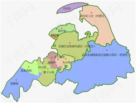 武汉市行政区划图：武汉市下辖13个行政区_房家网