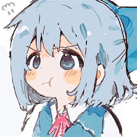 蓝毛非主流头像