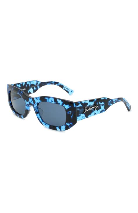 Женские синие солнцезащитные очки BALENCIAGA купить в интернет-магазине ЦУМ, арт. 641687/T0001