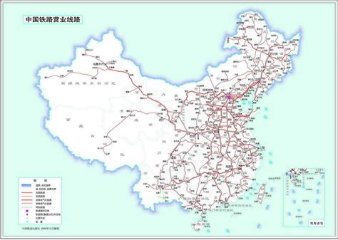 全国铁路线路图-中国铁路路线图，