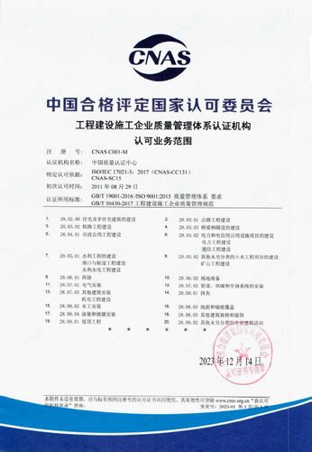 中国质量认证中心-FSMS