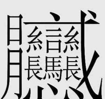 中国汉字笔画最多的字是什么？中国笔画最多的字172画-海诗网