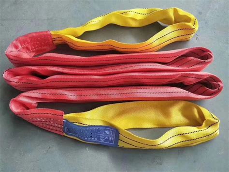 厂家批发可定柔性吊装带 双扣起重吊带 大吨位环形扣涤纶吊装带-阿里巴巴
