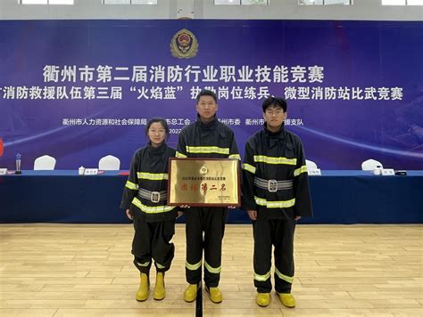 滨江高中在衢州市微型消防站比武竞赛中喜获佳绩
