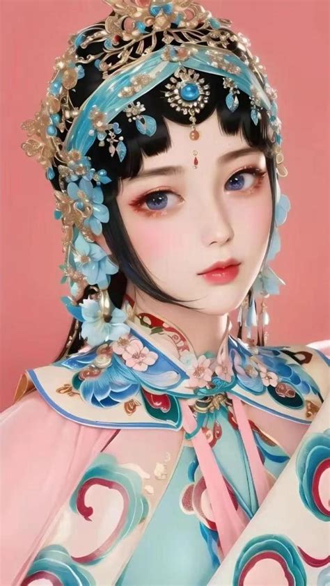 京剧艺术照甜美女生头像