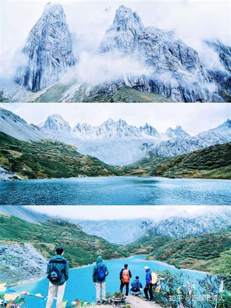 阿布吉措的景色，随手一拍都是画。山有山的伟岸，水有水的柔美