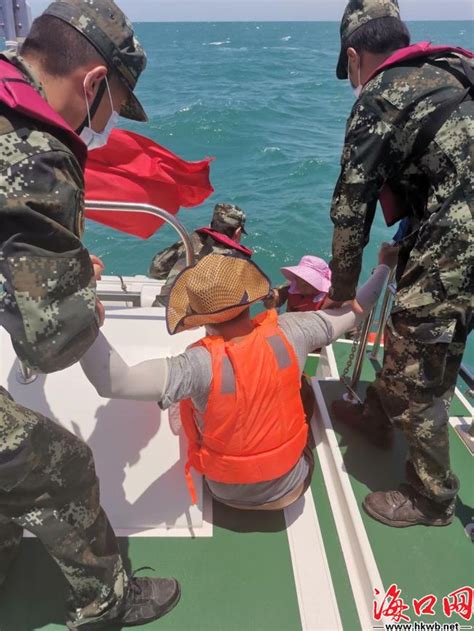 险！两名游客乘坐皮划艇被困海上 海南海警紧急救助_海口网