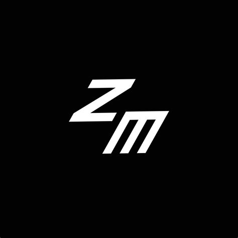 ZM logo monogram with up to down style modern design template 20782583 ...