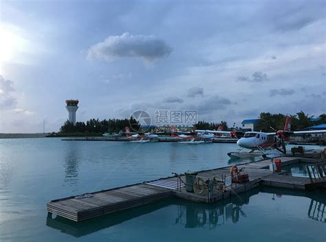 非都市风光水上飞机海洋马尔代夫海景高清图片下载-正版图片501987157-摄图网