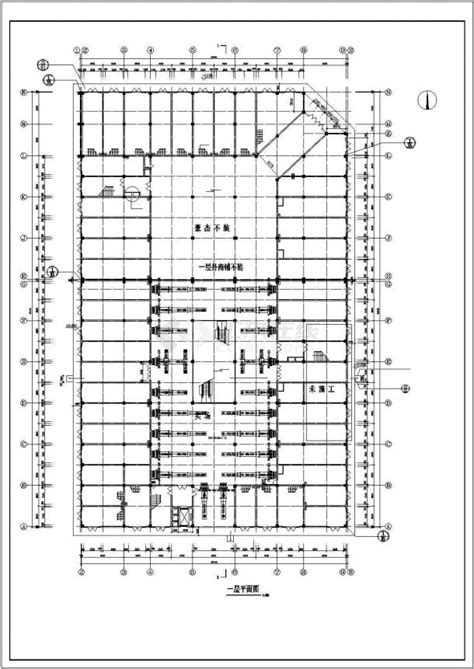 河南省商丘市某多层商场建筑空调通风系统设计施工CAD图纸_通排风布置图_土木在线