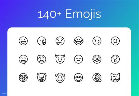 卡通手绘微笑的emoji表情元素PNG图片素材下载_手绘PNG_熊猫办公