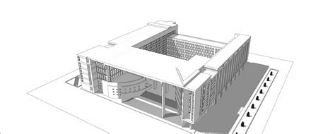 河北工业大学 教学楼 - SketchUp模型库 - 毕马汇 Nbimer