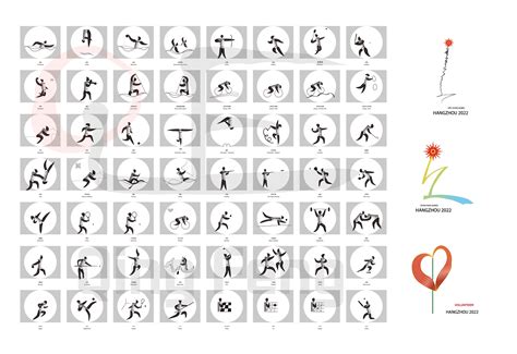 2022杭州亚运会体育标志设计d组|平面|Logo|青枫2022 - 原创作品 - 站酷 (ZCOOL)
