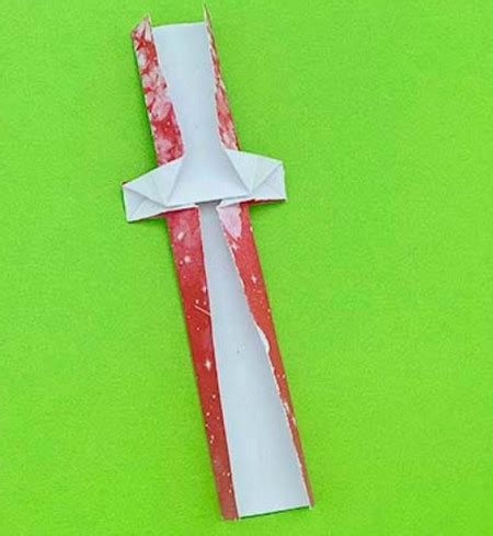 折纸剑的步骤教程(折纸剑教程 步骤) - 抖兔学习网