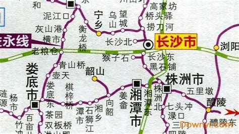 湖南省铁路地图高清版下载-湖南省铁路交通地图下载免费版-当易网