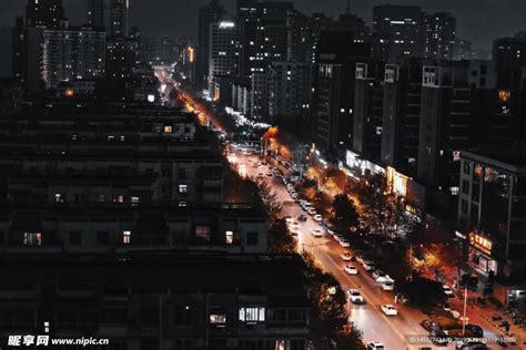 车水马龙城市夜景摄影图__图片素材_其他_摄影图库_昵图网nipic.com