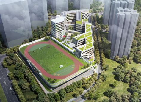 学校类建筑装配式设计深圳平湖金融基地九年一贯制学校 - 土木在线