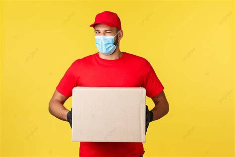 Safe Quick Pandemic Delivery By Courier Social Distance Shipping Send ...