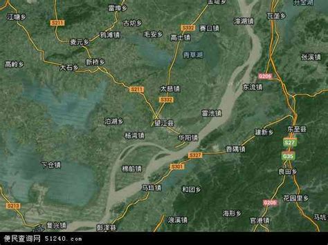 望江县地图 - 望江县卫星地图 - 望江县高清航拍地图