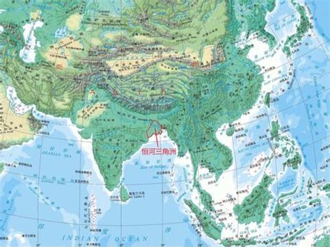 恒河地图图片