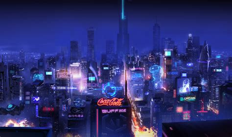 科幻未来场景 赛博朋克 蒸汽朋克 次世代 科幻未来城市 夜景 银翼杀手 建筑 科技