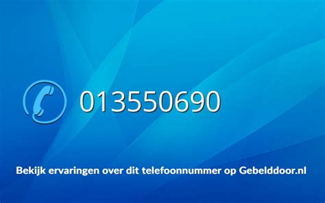 0137001341 - Nummer informatie - Telefoonboek.nl