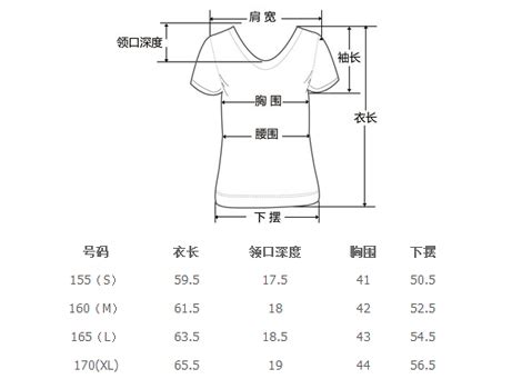 短袖怎么测量尺寸,t恤尺寸测量示意图,t恤如何测量尺寸_大山谷图库