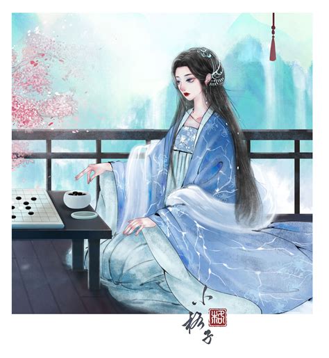 下棋古风头像女生动漫版