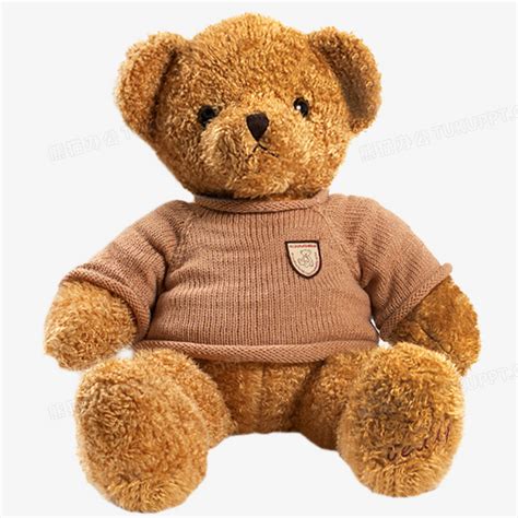 棕色泰迪熊玩具公仔布娃娃PNG图片素材下载_棕色PNG_熊猫办公