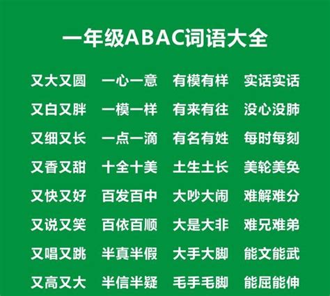 词语大全-abb、ABAB、ABCC、AABC、AABB式 等各类语 - 文档之家