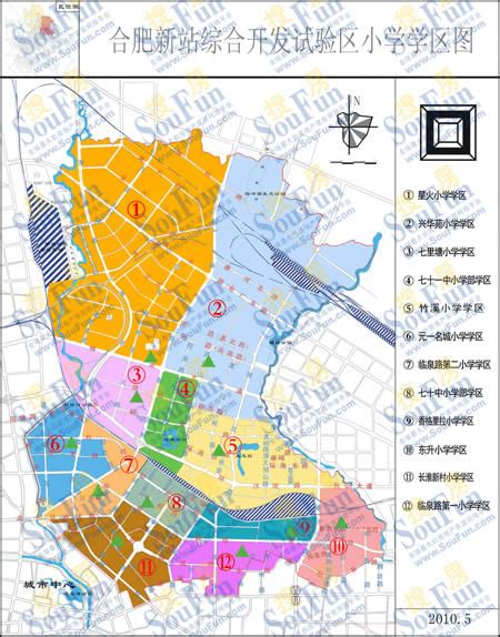 合肥市区域划分地图_合肥地图高清版大图
